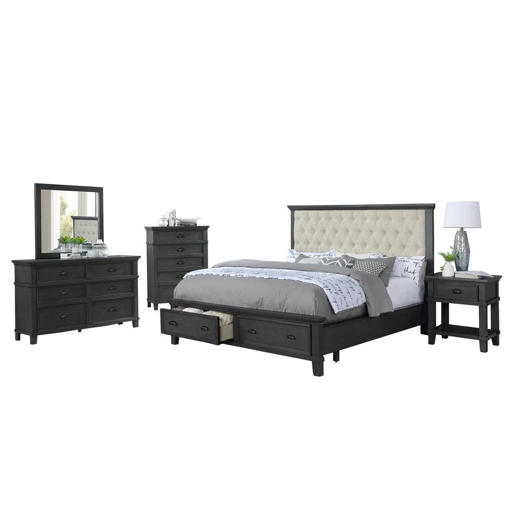 Sandy Platform 5 Piece Bedroom Set with Chest
