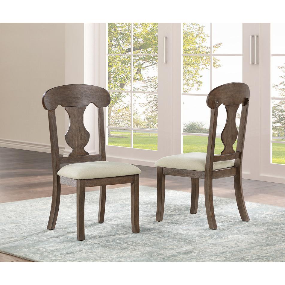 5pc Traditional style dining set in rustic oak color