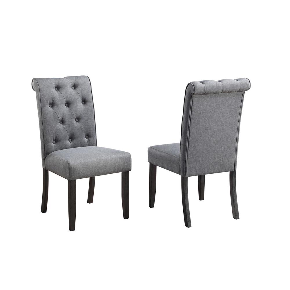 6 pc Dining set Faux Marble Wrap Table set with grey Linen Chairs and one bench