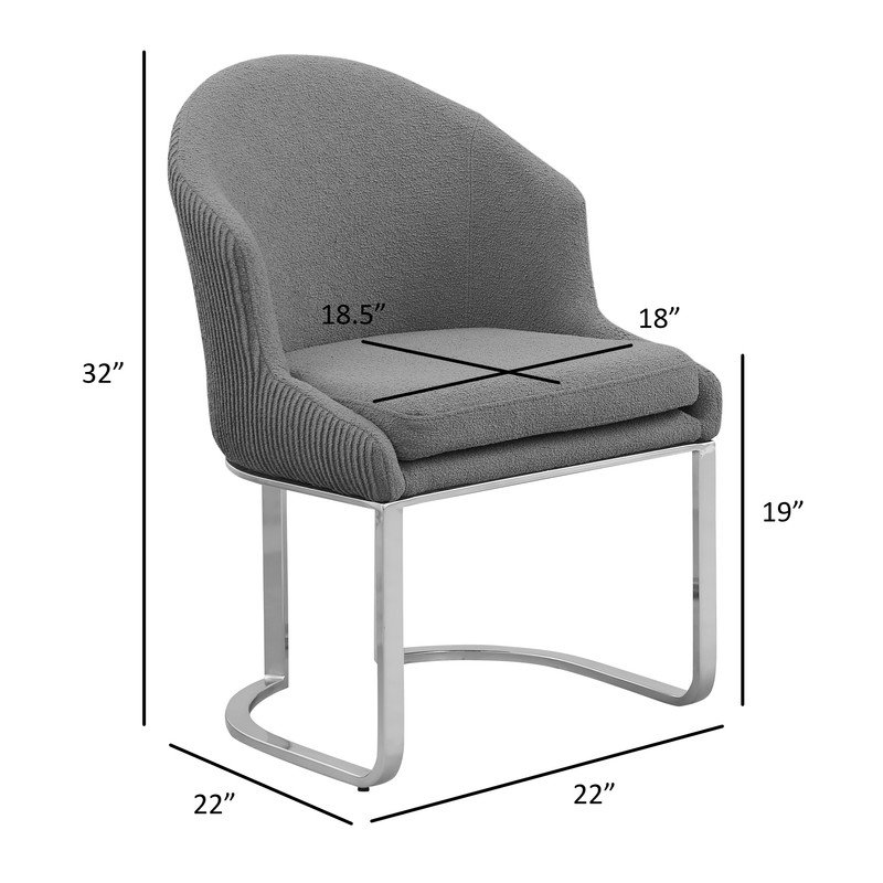 Best Quality Furniture Black With Silver Side Chairs