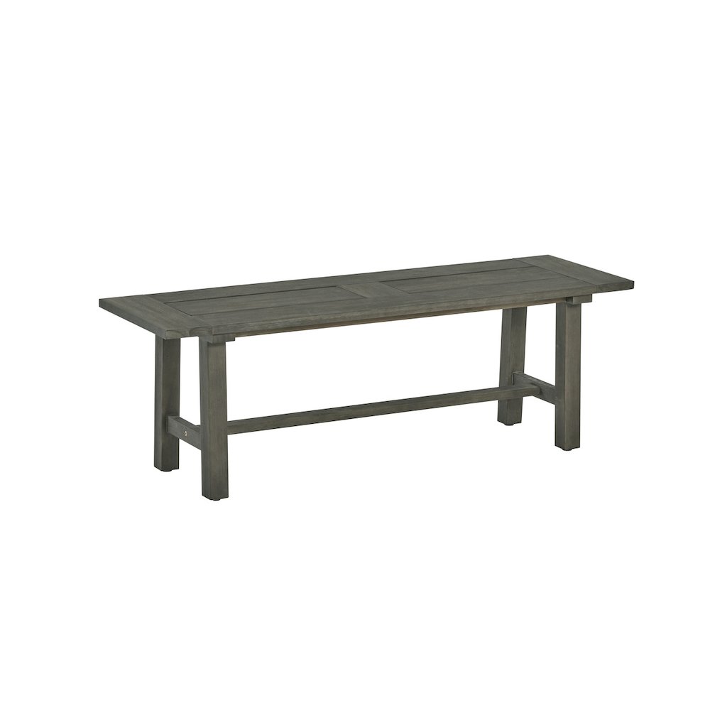 Rustic Outdoor Patio bench – Gray acacia wood frame