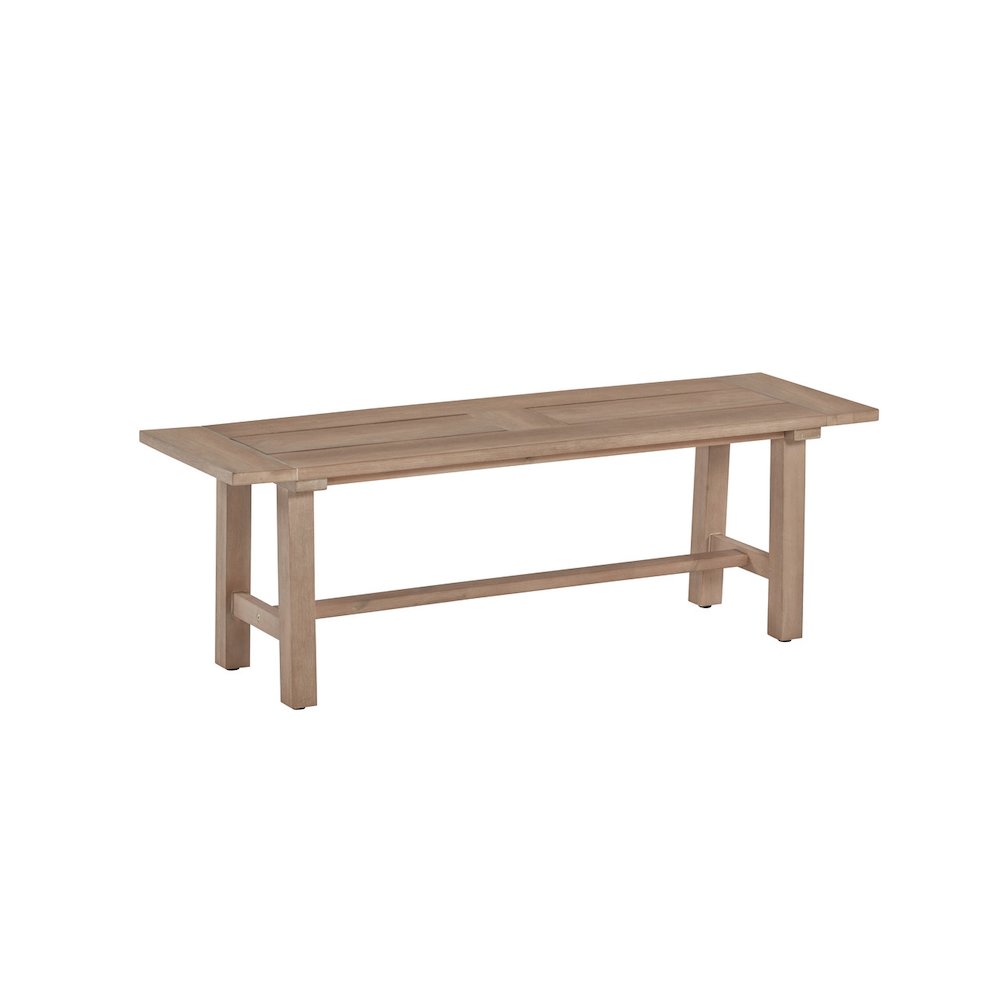 Rustic Outdoor Patio bench – Light Oak Acacia wood frame