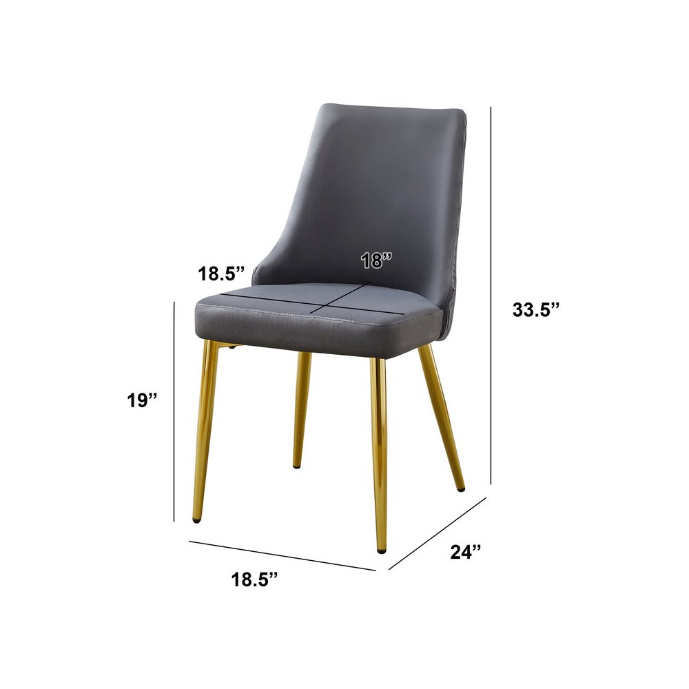 Best Quality Furniture Clear Glass Dining Set With Velvet Upholstered Chairs