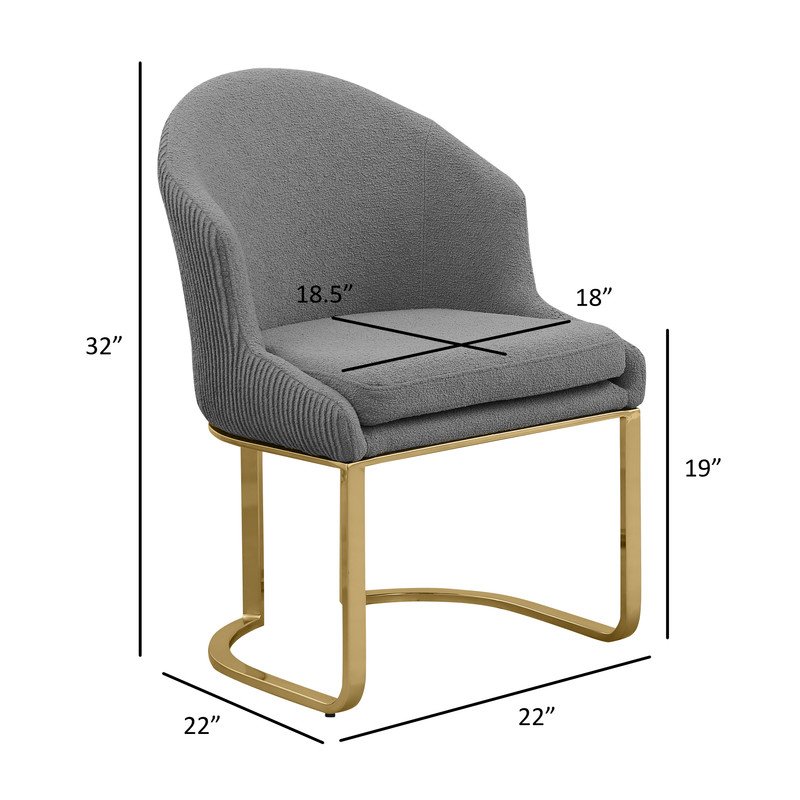Best Quality Furniture Cream With Gold Side Chairs
