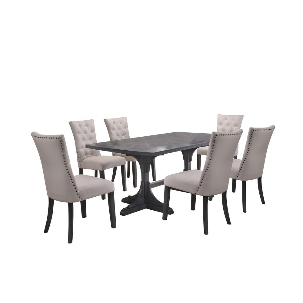 Uph Side Chairs Tufted & Nailhead Trim