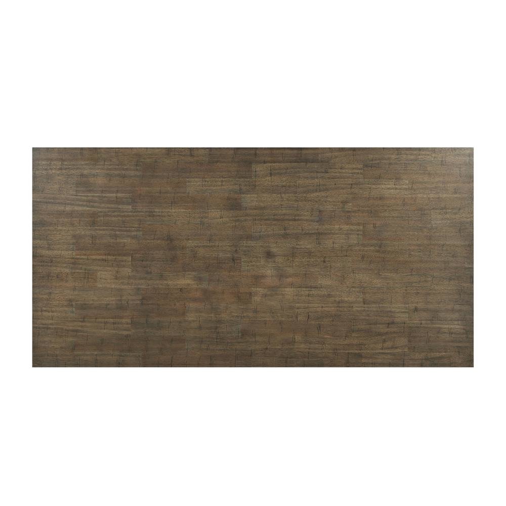 Upholstered dining chiar in brown oak and beige linen (SET OF 2)