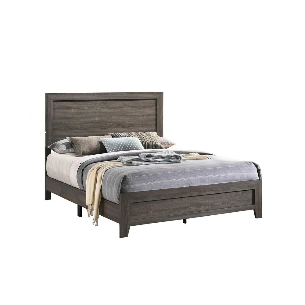 Anastasia Queen Bed in Light Brown