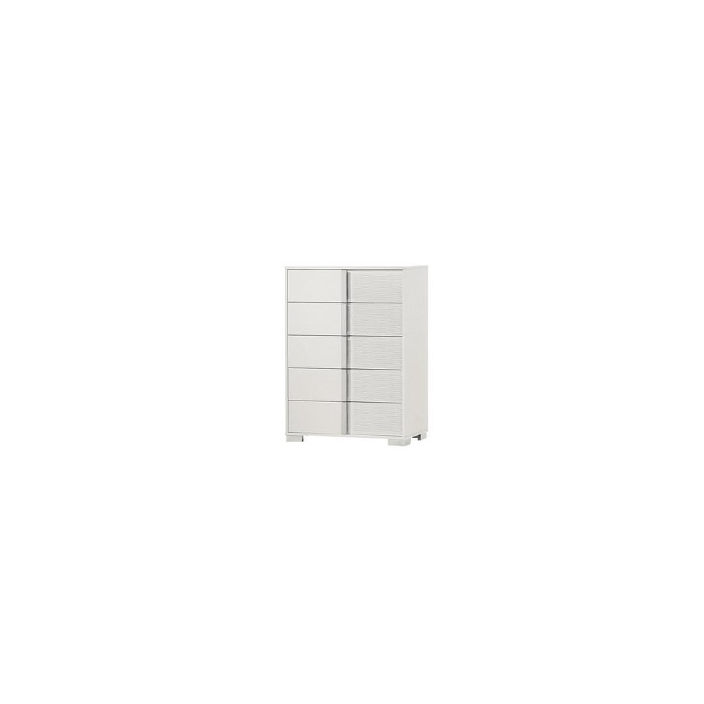 White chest with 5 storage drawer