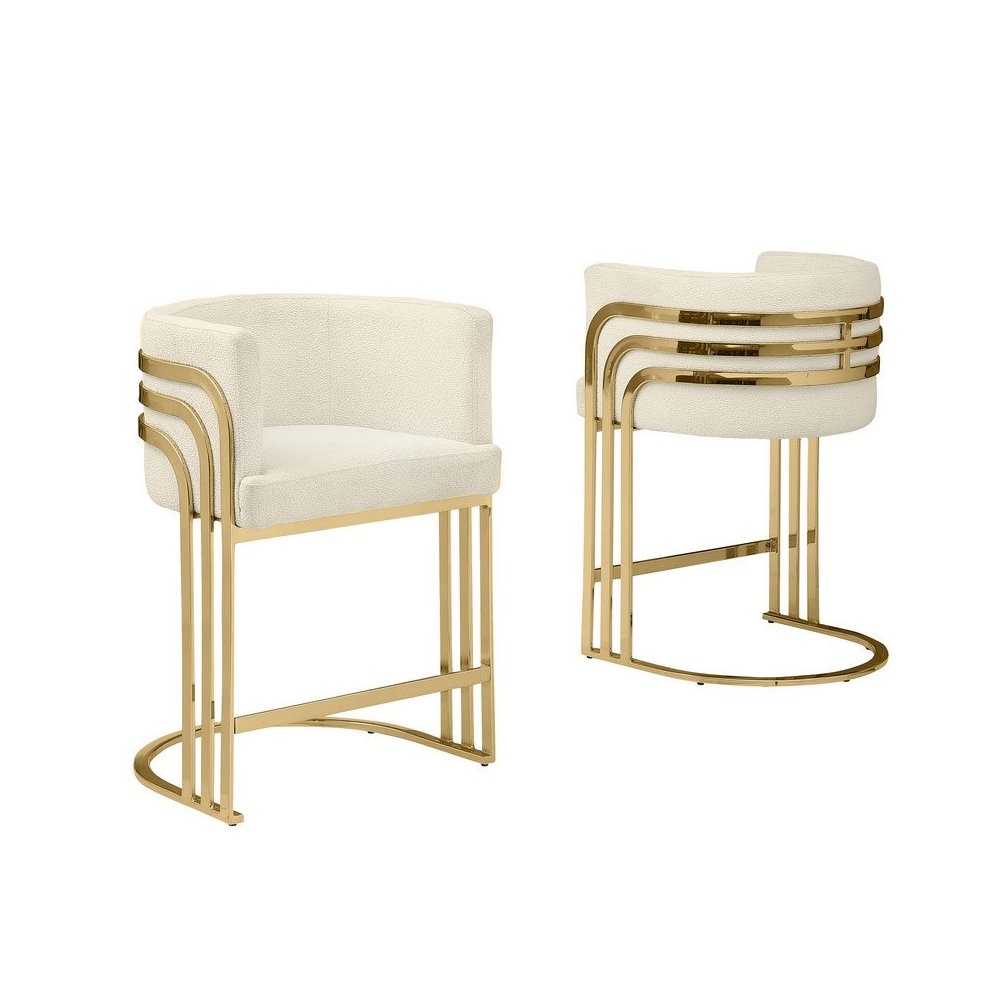 Best Quality furniture Cream  with gold counter height