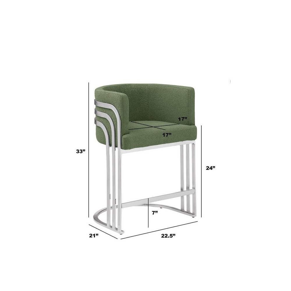 Best Quality furniture Green  with silver counter height