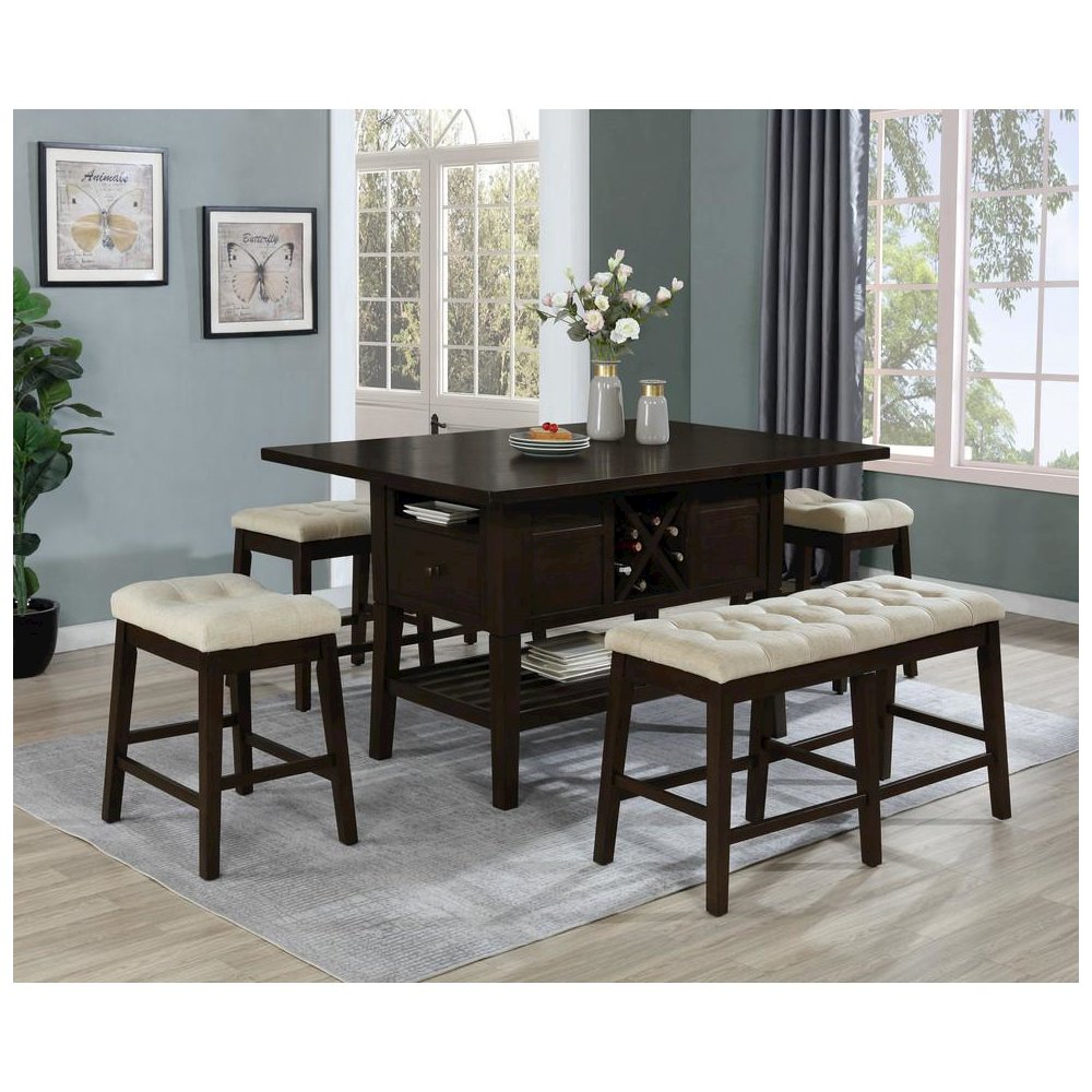5 Piece Counter Height Dining Set