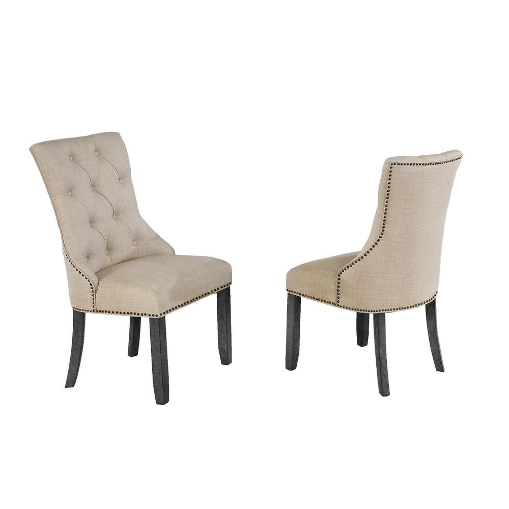 Single Beige Dining Chair