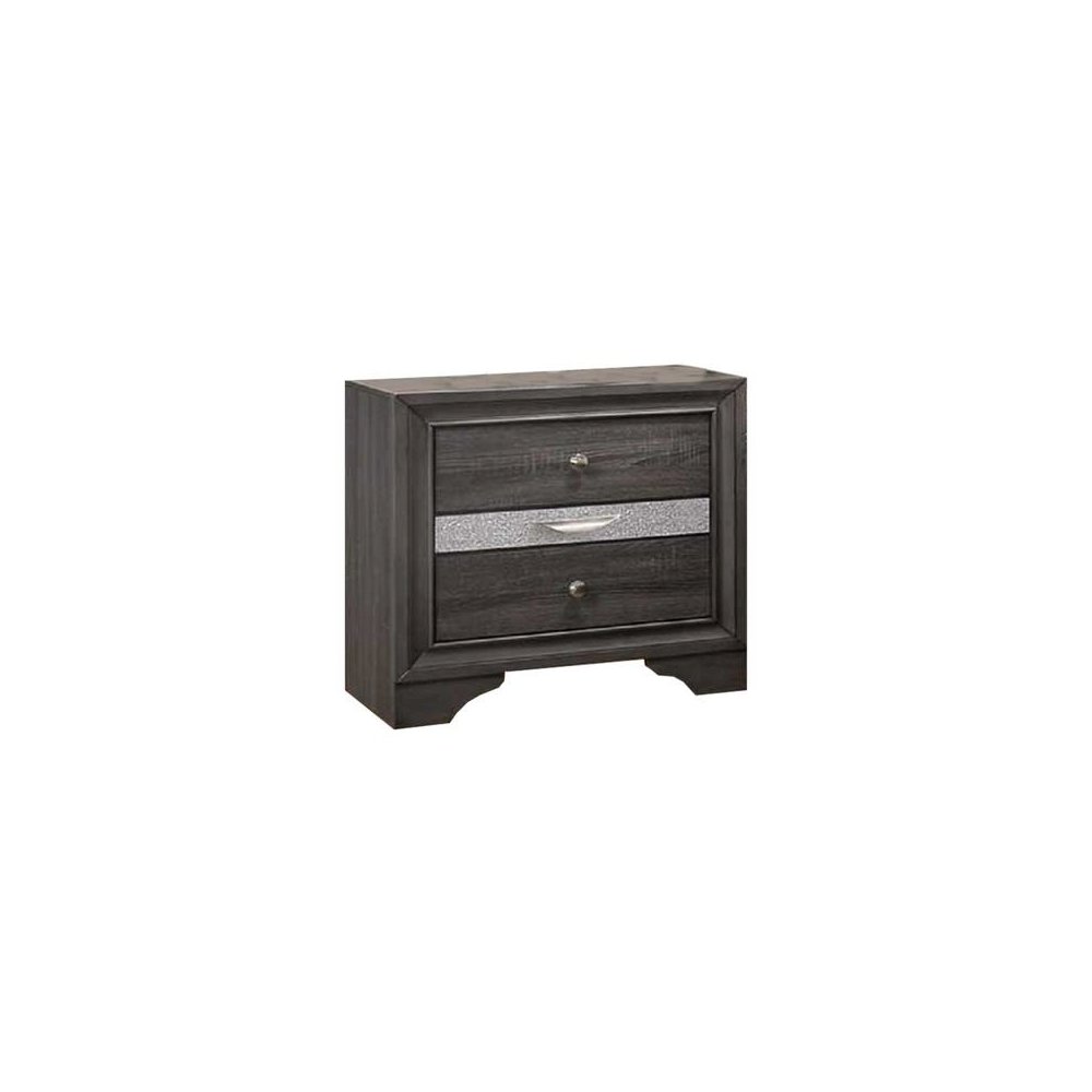 David Night Stand in Gray