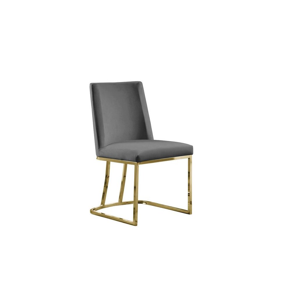 Velvet Upholstered Side Chair