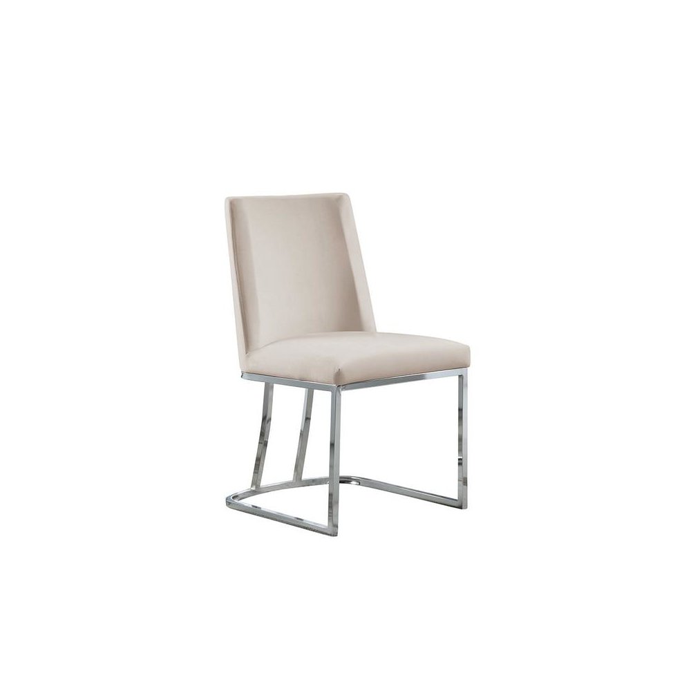 Velvet Upholstered Side Chair