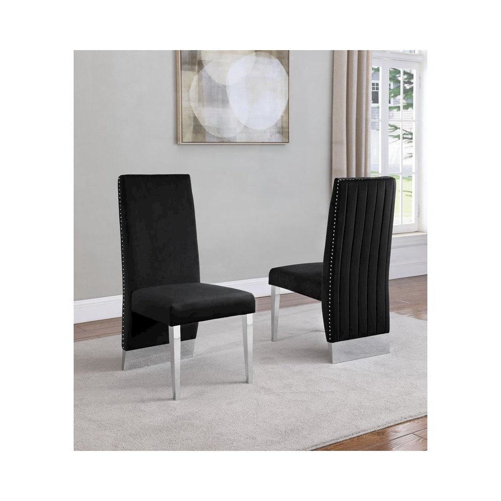 Tufted Velvet Upholstered Dining Chair