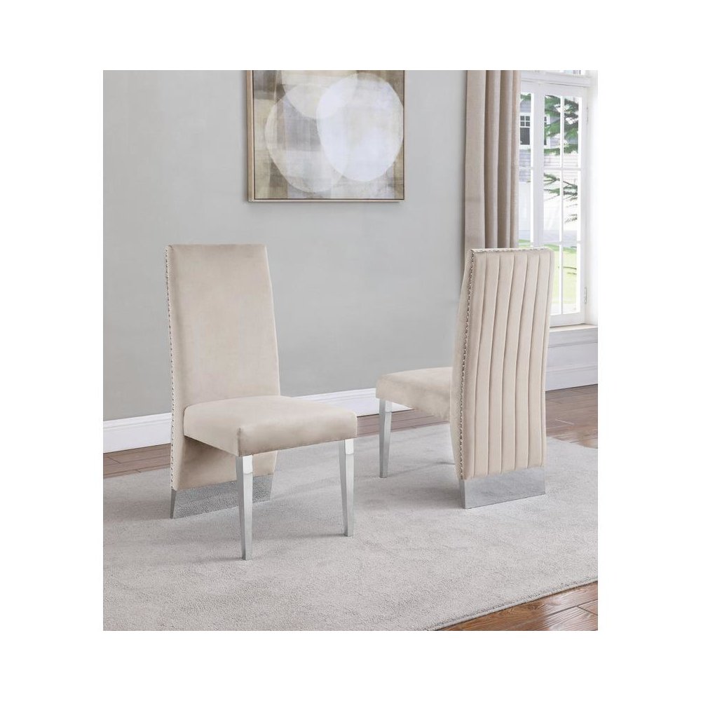 Tufted Velvet Upholstered Dining Chair