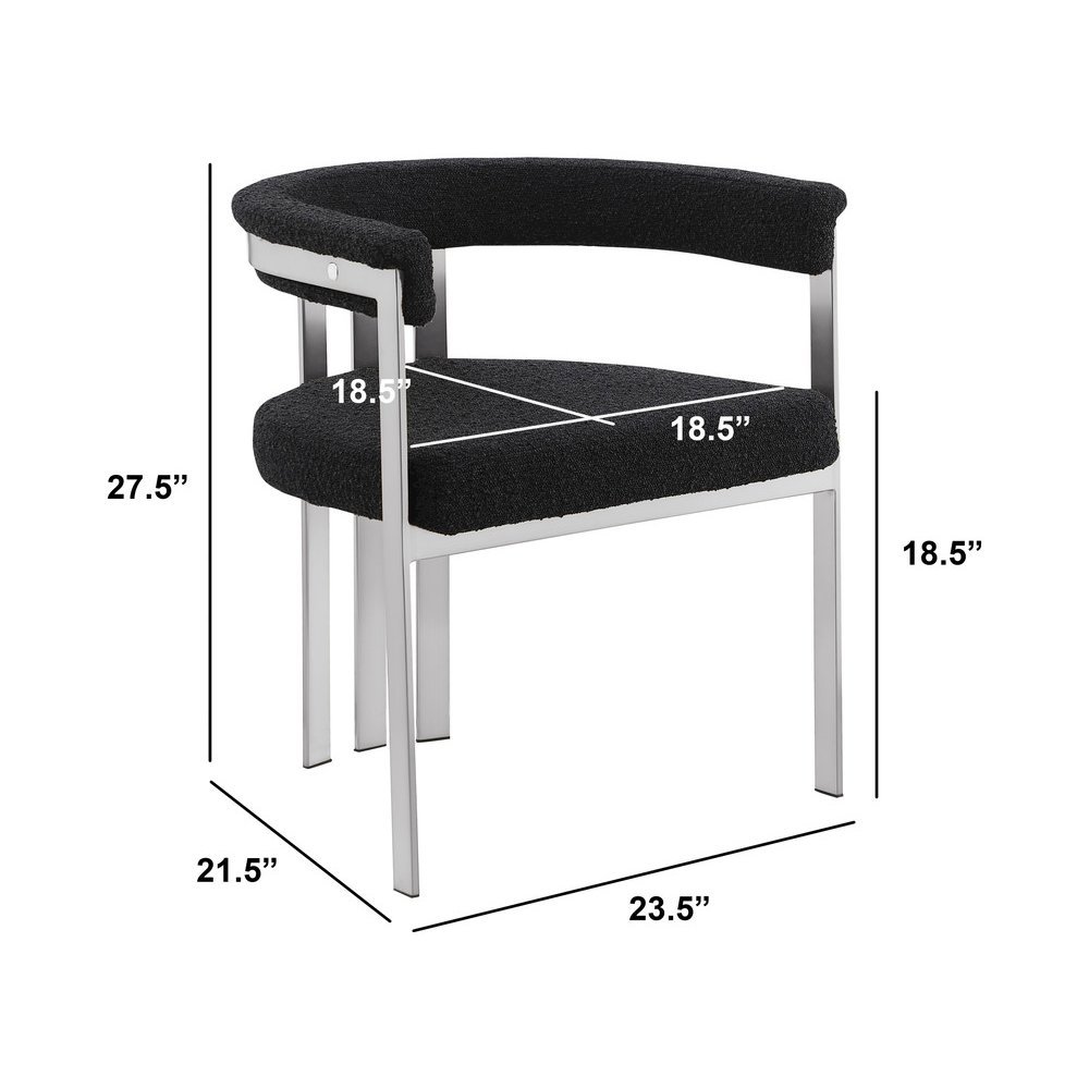 Glam gatsby Black side chairs- Set of 2