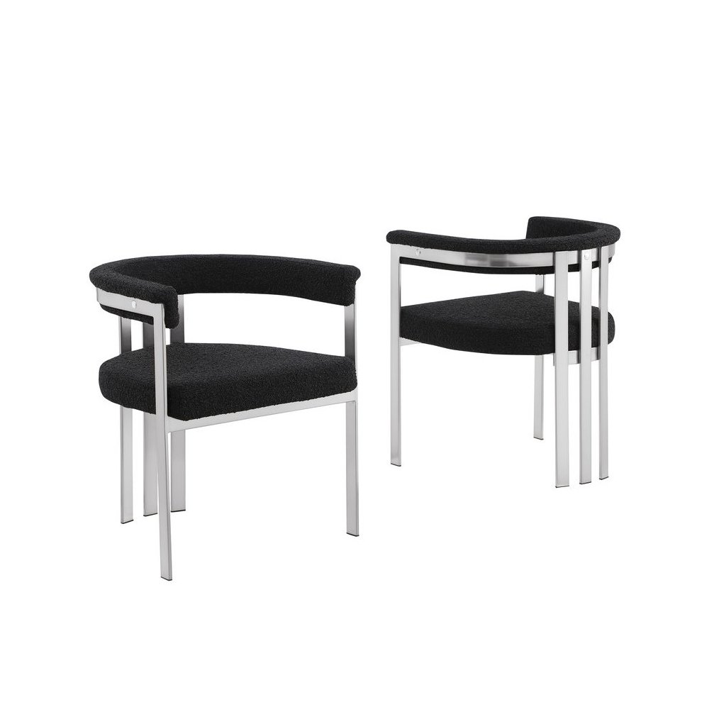 Glam gatsby Black side chairs- Set of 2