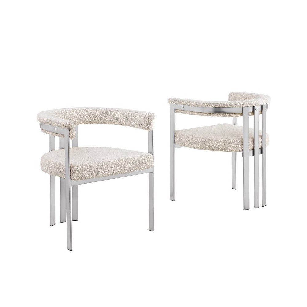 Glam gatsby Cream side chairs- Set of 2