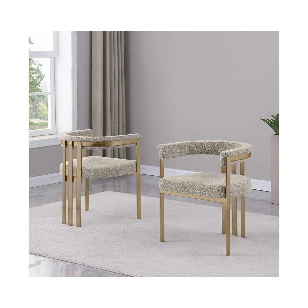 Glam gatsby Gray side chairs- Set of 2