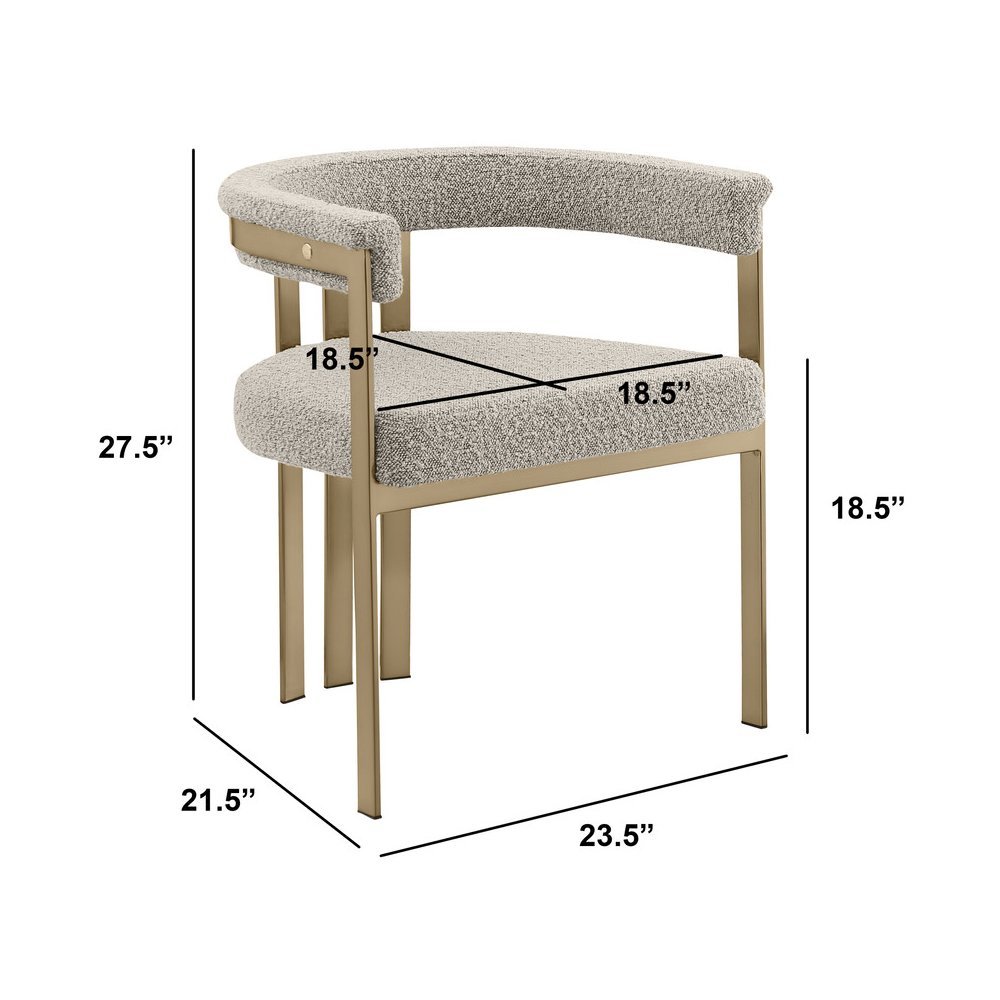 Glam gatsby Gray side chairs- Set of 2