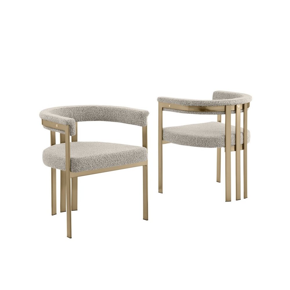Glam gatsby Gray side chairs- Set of 2