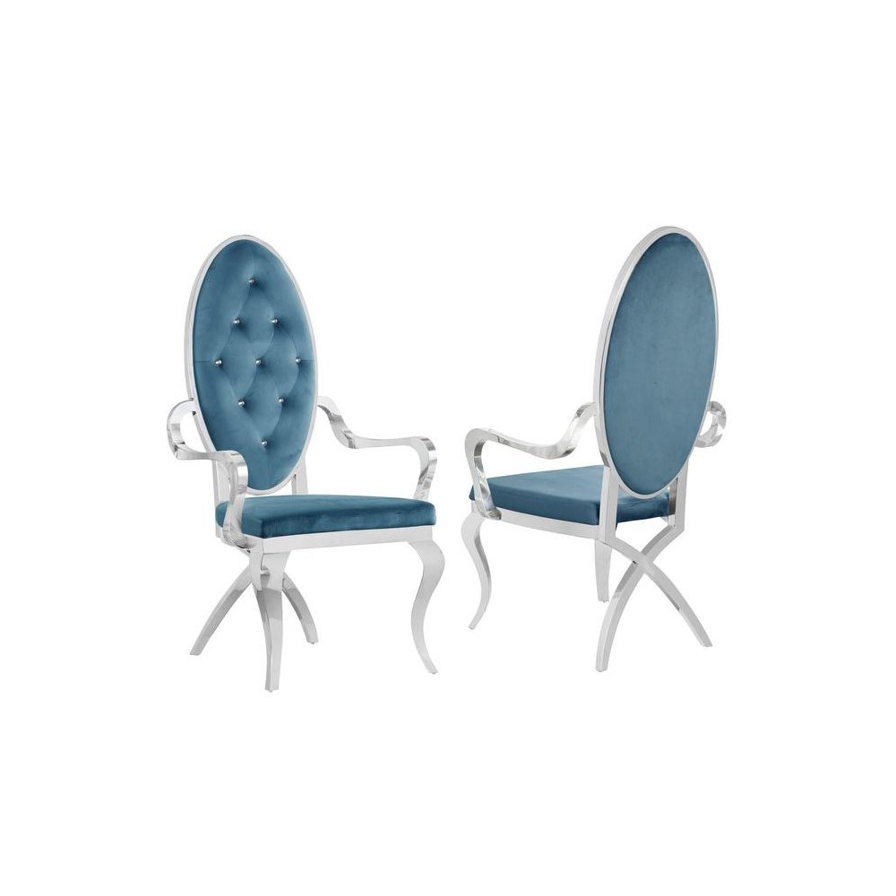 Velvet Arm Chair Set of 2