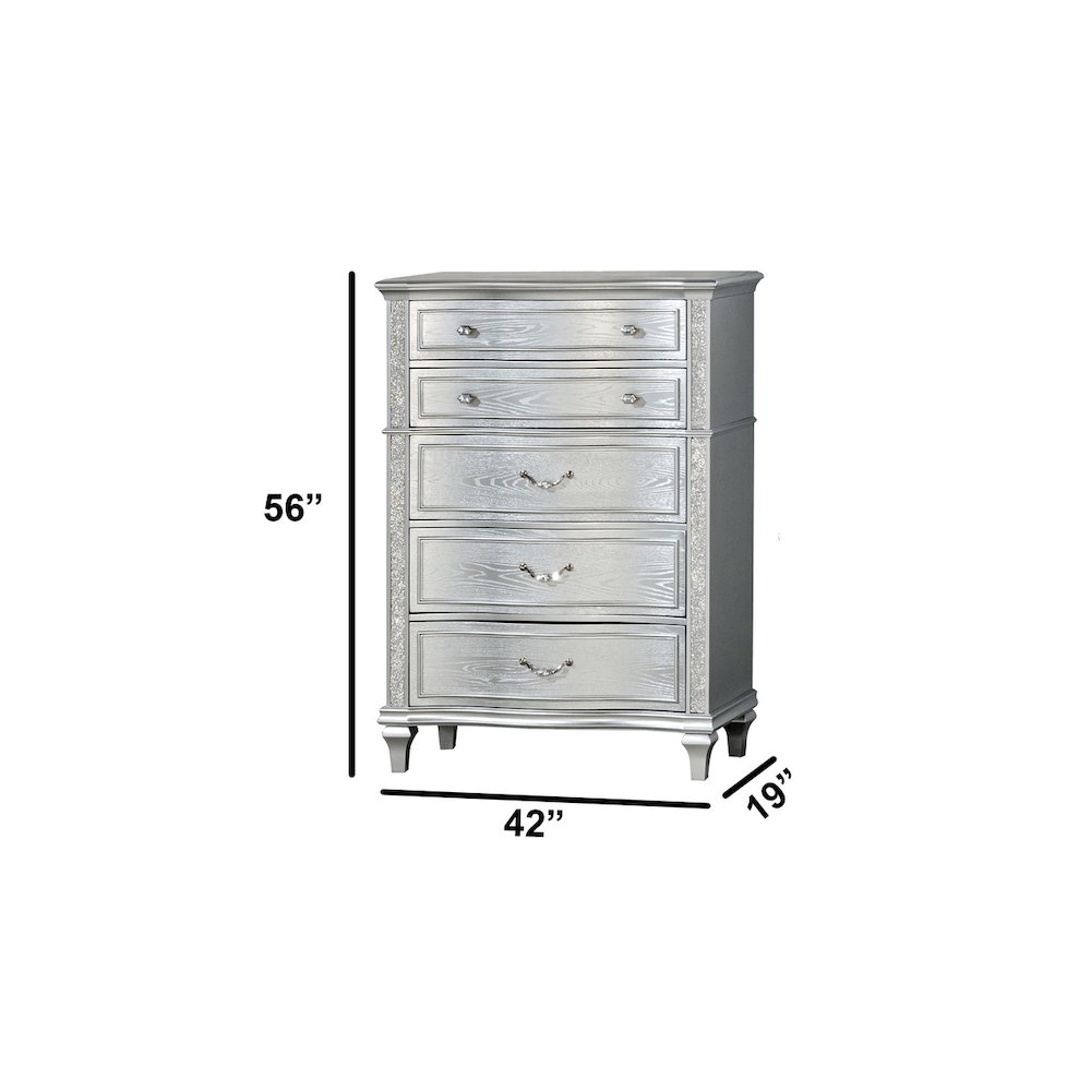 Classic Silver Chest In Silver Color