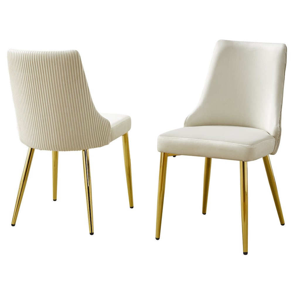 Best Quality Furniture Clear Glass Dining Set With Velvet Upholstered Chairs