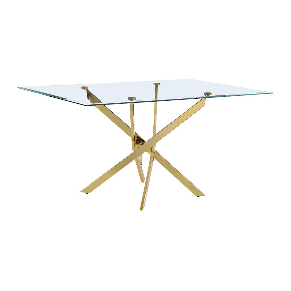 7 piece dining set- Rectangular dining table with 6 White faux leather chairs