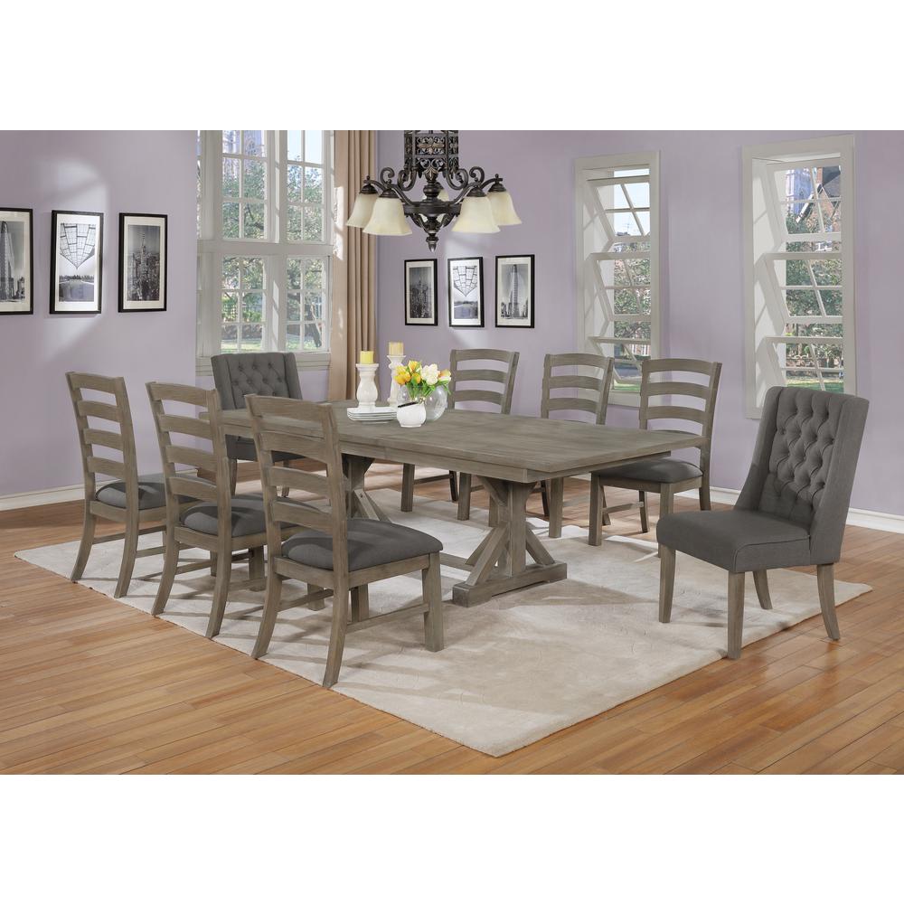 Classic Extension Dining 9 Piece Set w/18″Center Leaf