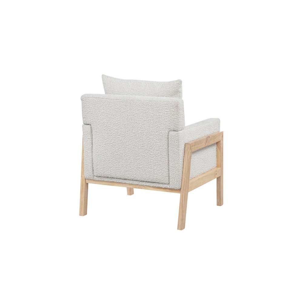 Cream Boucle Accent Arm Chair