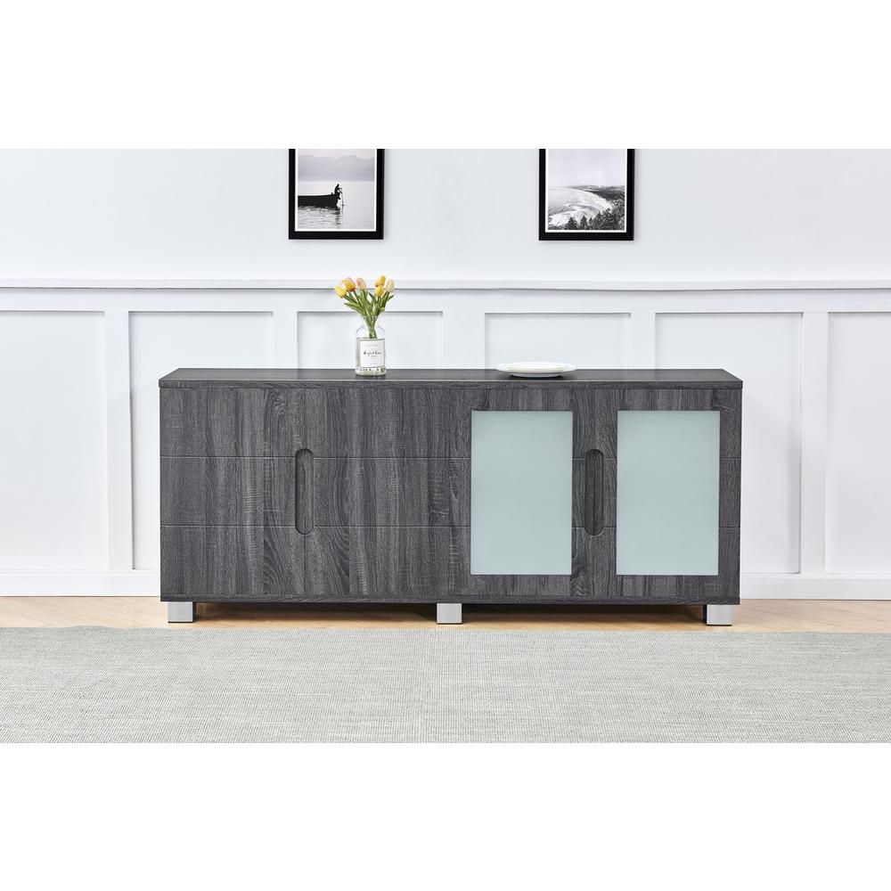 Walnut 4 door server