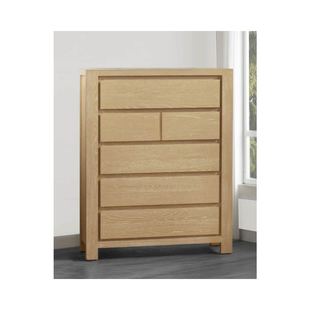 Rubber Wood Light Oak Natuiral Finish Chest