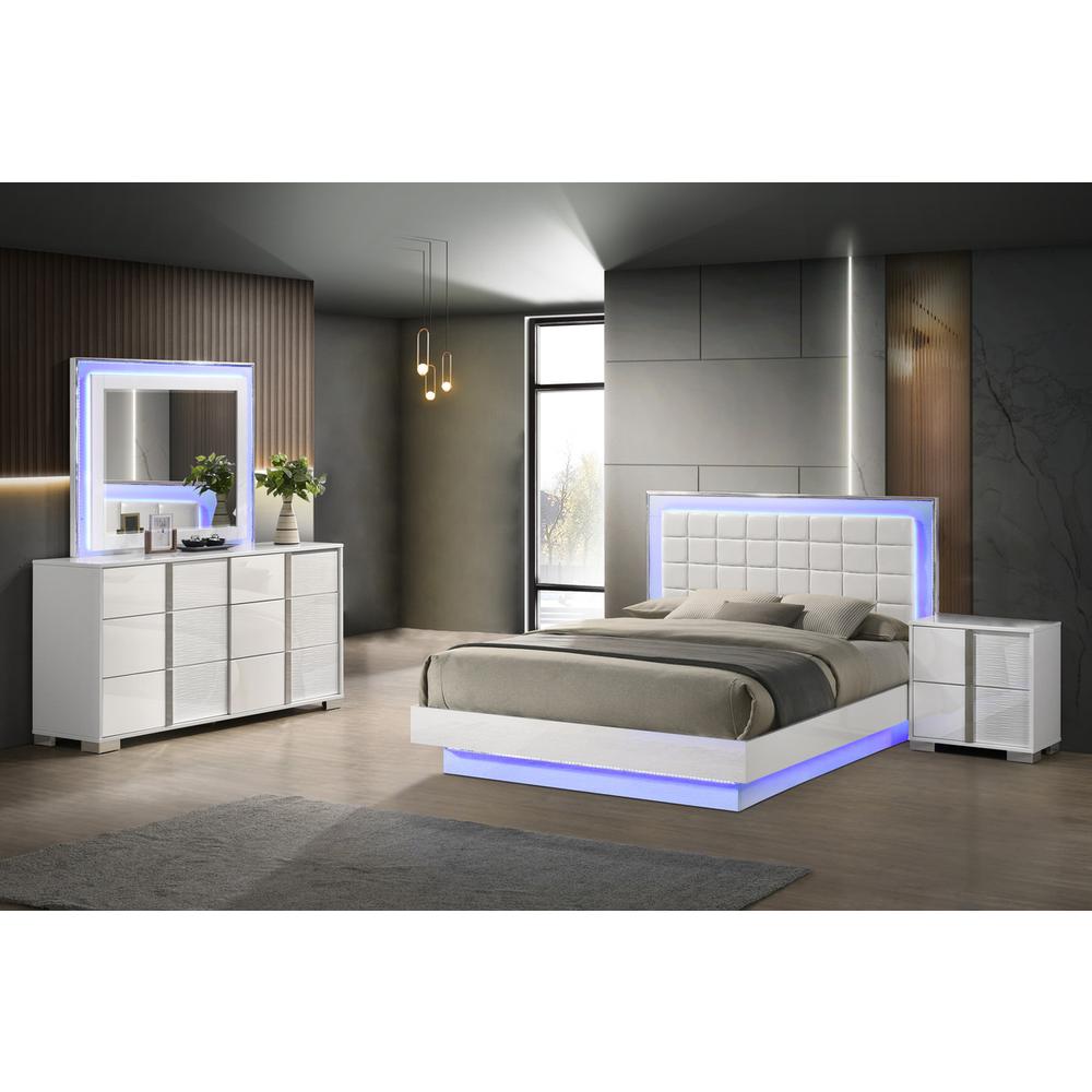 4 piece futuristic bedroom set