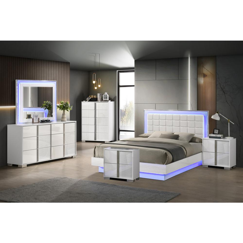 6 piece futuristic bedroom set