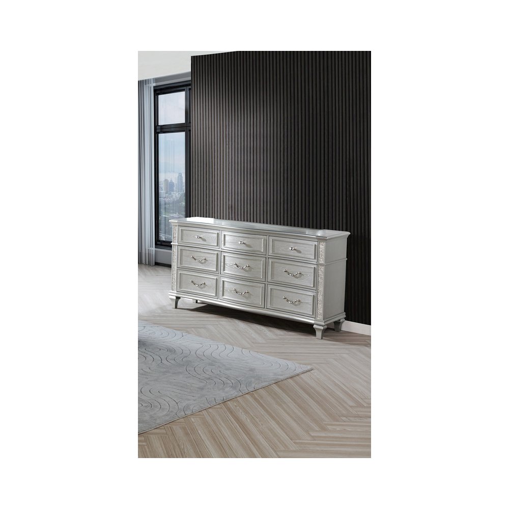 Classic Silver Dresser In Silver Color