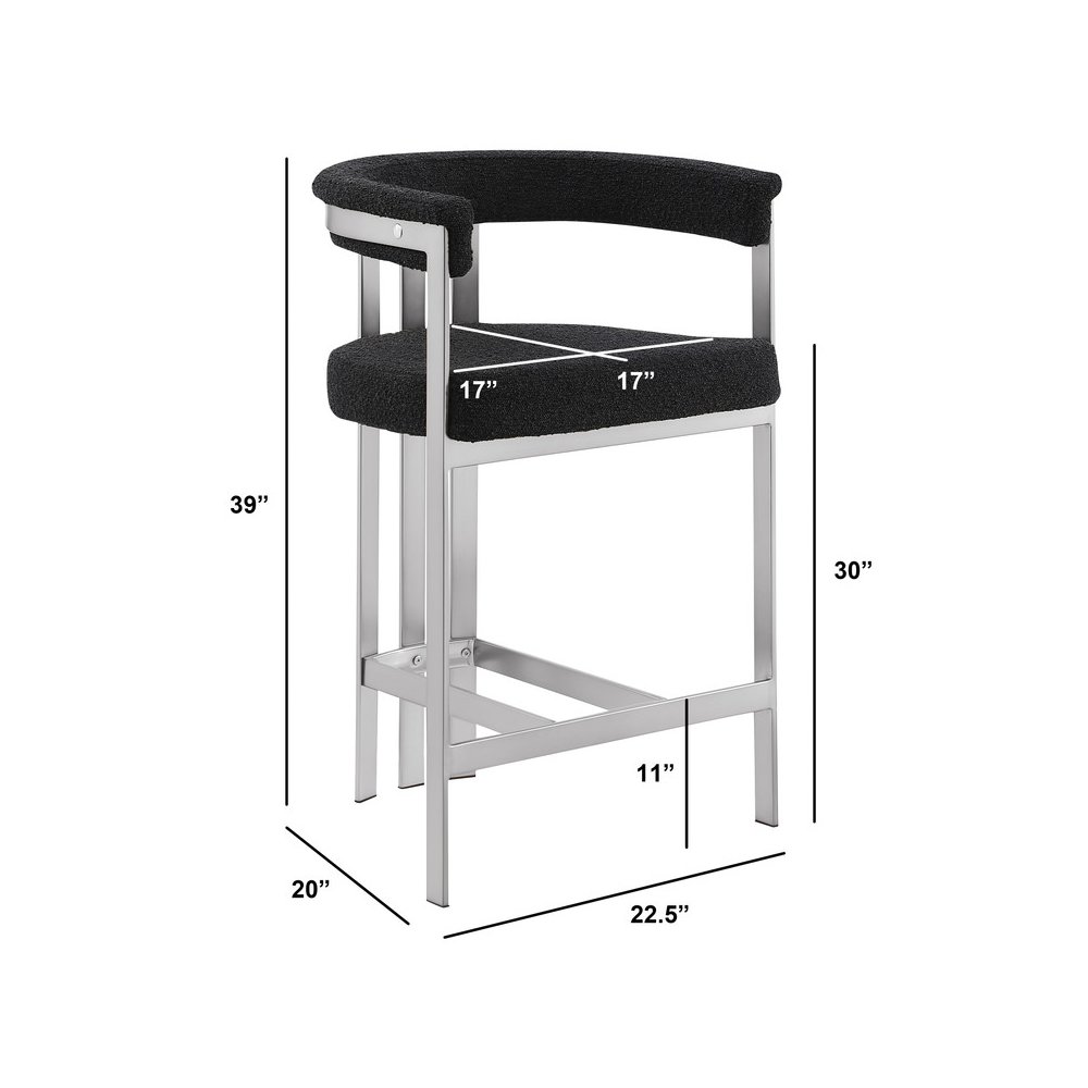 Glam gatsby Black barstools- Set of 1