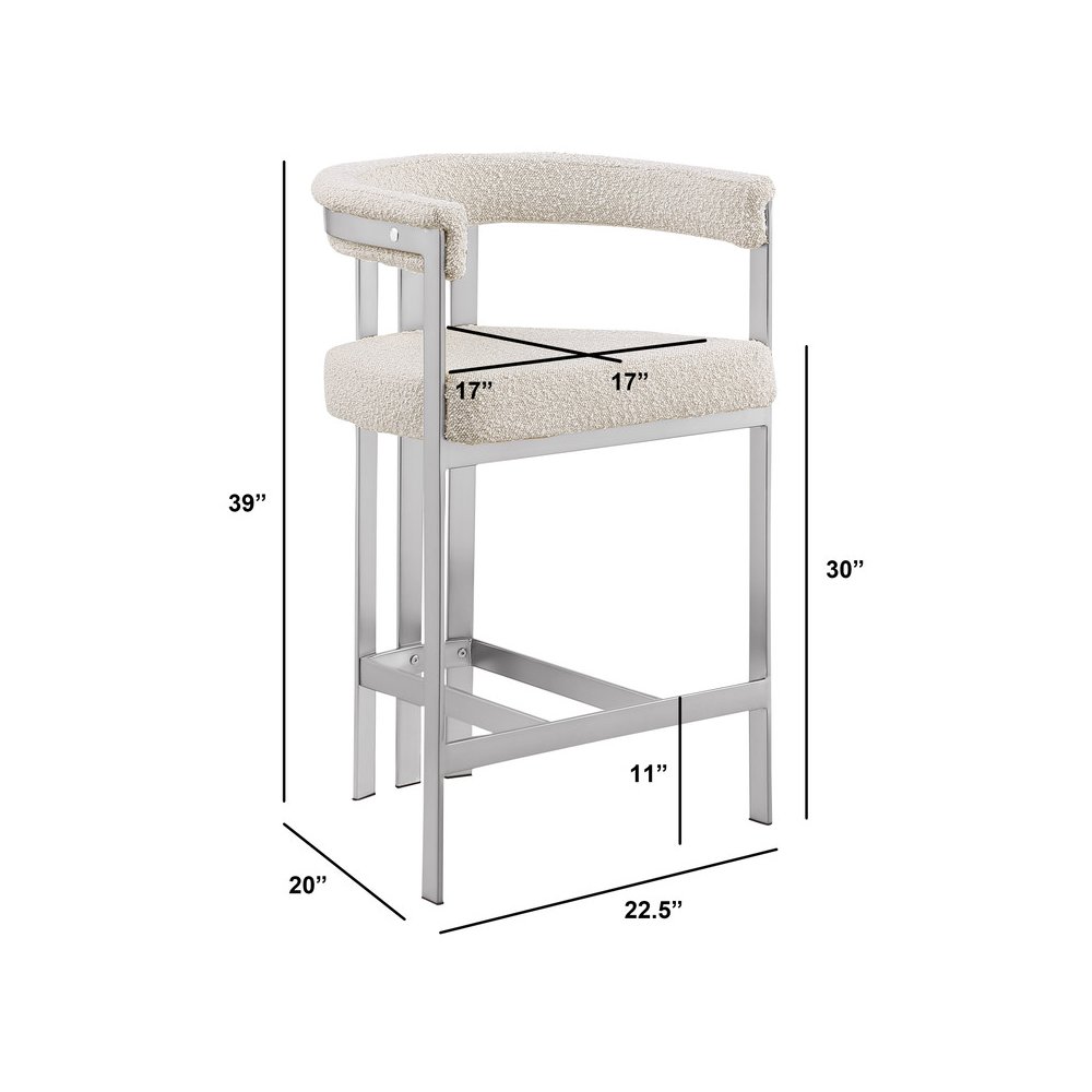 Glam gatsby Cream barstools- Set of 1