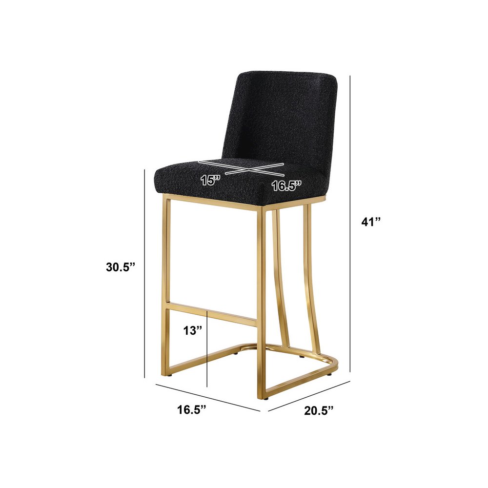 Black With Gold Base Barstools
