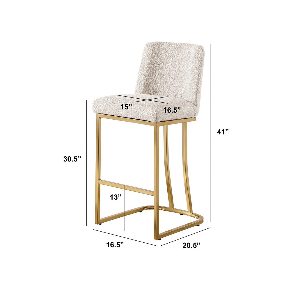 Cream With Gold Base Barstools