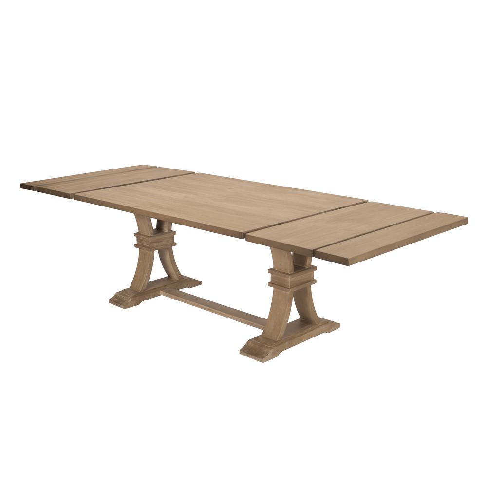 7 Piece Dining Set Extendable w/two 16″Side Leaves Extension & 6 Chairs