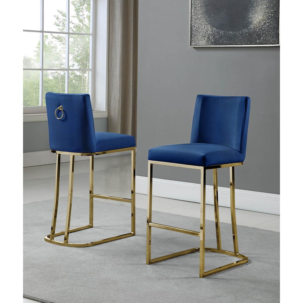 24″ Velvet Counter Stool