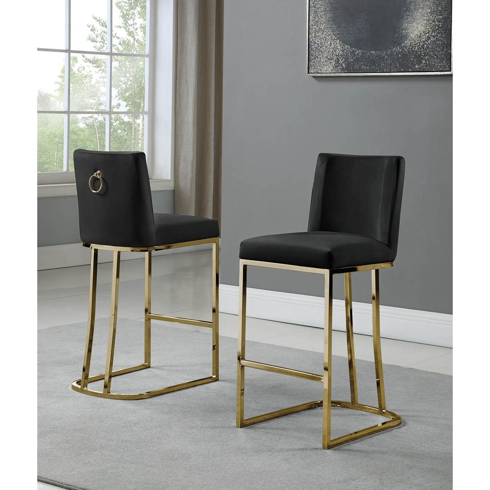 24″ Velvet Counter Stool