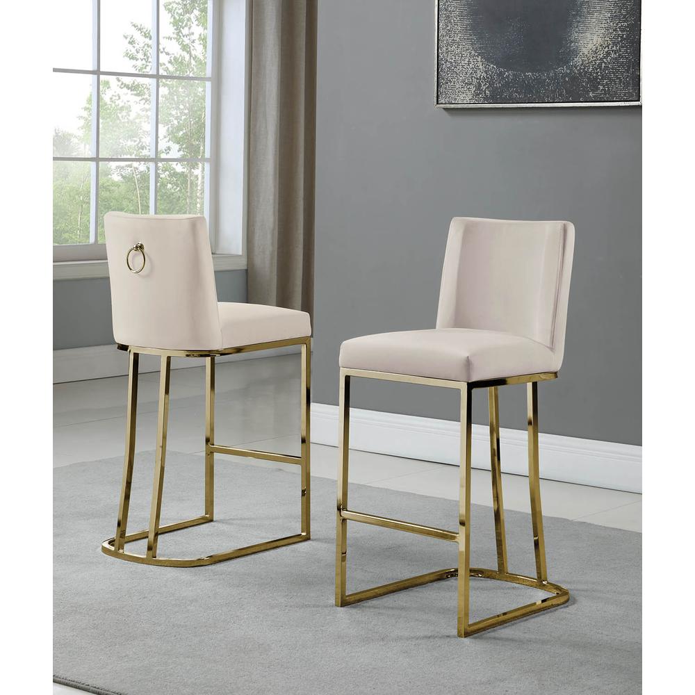 24″ Velvet Counter Stool