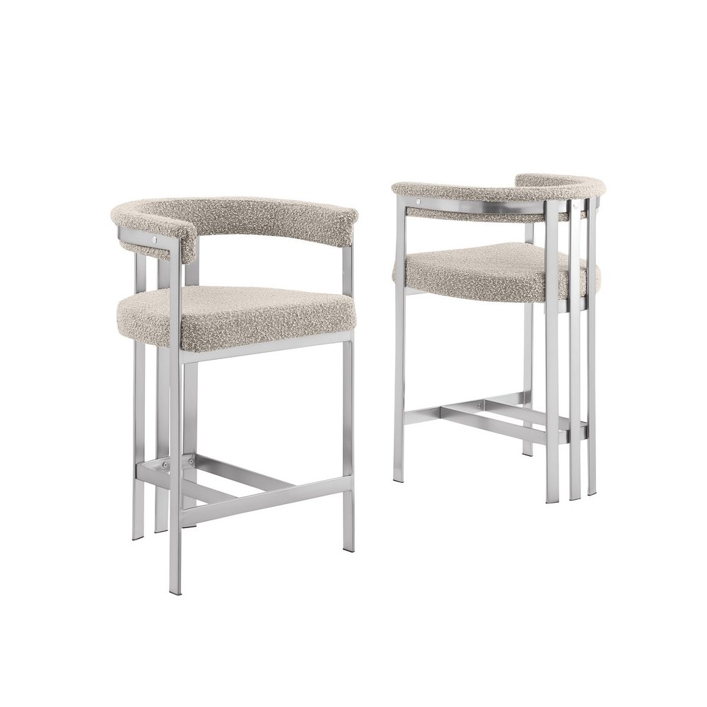 Glam gatsby Gray barstools- Set of 1