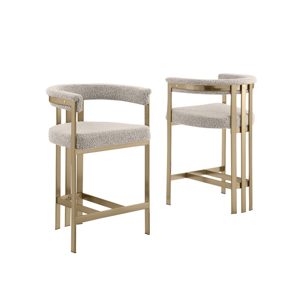 Glam gatsby Gray barstools- Set of 1