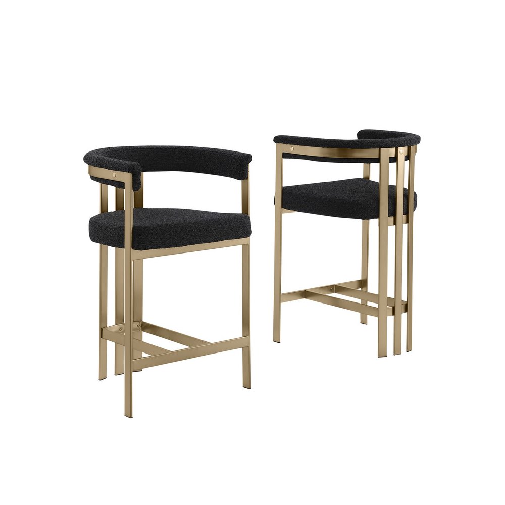 Glam gatsby Black barstools- Set of 1