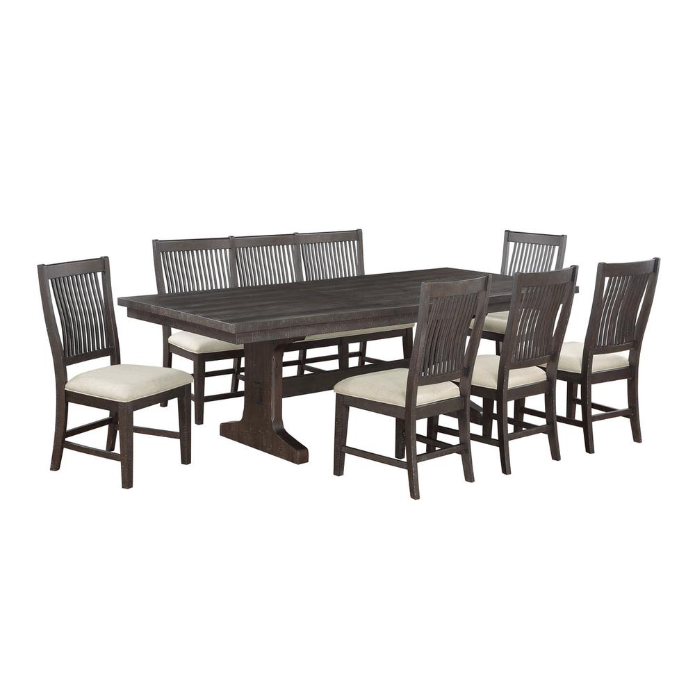 7pc dining set with MDF wood